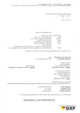 AXIS D4100-E from Axis Communications - dimension diagram showing mounting measurements (view 2)