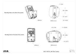 AXIS M1075-L from Axis Communications - dimension diagram showing mounting measurements (view 4)