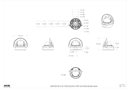 AXIS P3278-LVE from Axis Communications - dimension diagram showing mounting measurements (view 4)