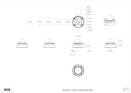 AXIS P3288-LV from Axis Communications - dimension diagram showing mounting measurements (view 4)