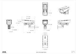 AXIS Q1726-LE from Axis Communications - dimension diagram showing mounting measurements (view 3)