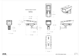 AXIS Q1728-LE from Axis Communications - dimension diagram showing mounting measurements (view 4)