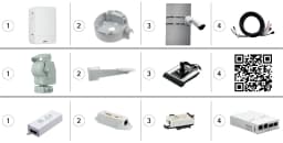 AXIS Q1931-E from Axis Communications - dimension diagram showing mounting measurements (view 4)