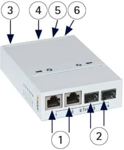 AXIS Q6042-C from Axis Communications - dimension diagram showing mounting measurements (view 4)