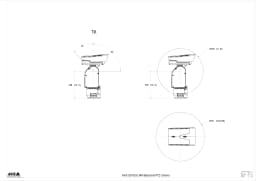 AXIS Q8752-E from Axis Communications - dimension diagram showing mounting measurements (view 3)