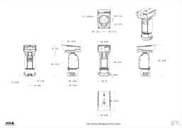 AXIS Q8752-E from Axis Communications - dimension diagram showing mounting measurements (view 4)