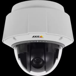 IP Camera AXIS Q6044-E has electronic image stabilization, vandal-resistant and shock detection. Viewed from front. from AXIS COMMUNICATIONS