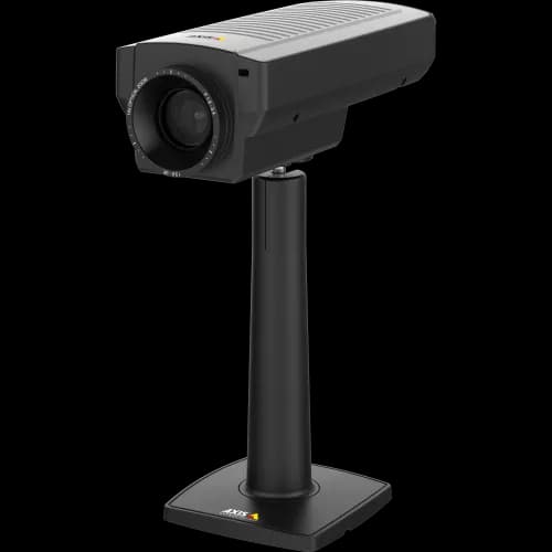 AXIS Q1775 from AXIS COMMUNICATIONS - flexible day/night IP camera for excellent video and audio. The camera is in black color.