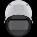 Bullet Camera in white, wall mounted with visible lens and IR illumination from Axis Communications