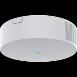 AXIS D6210 from AXIS COMMUNICATIONS - Air Quality, white polycarbonate casing, viewed from the left