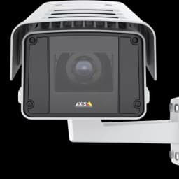 AXIS Q1647-LE from AXIS COMMUNICATIONS - IP Camera with included analytics, viewed from its front.