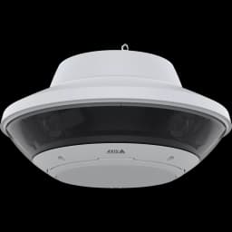 White AXIS Q6020-E Panoramic Camera viewed from its front from AXIS COMMUNICATIONS