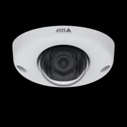 AXIS P3925-R from AXIS COMMUNICATIONS - robust, vandal-resistant IP camera with Lightfinder. Viewed from its front.