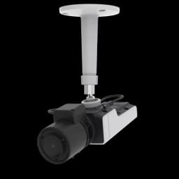 AXIS M1137 from AXIS COMMUNICATIONS - Mk II Box Camera hanging from the ceiling and viewed from the top
