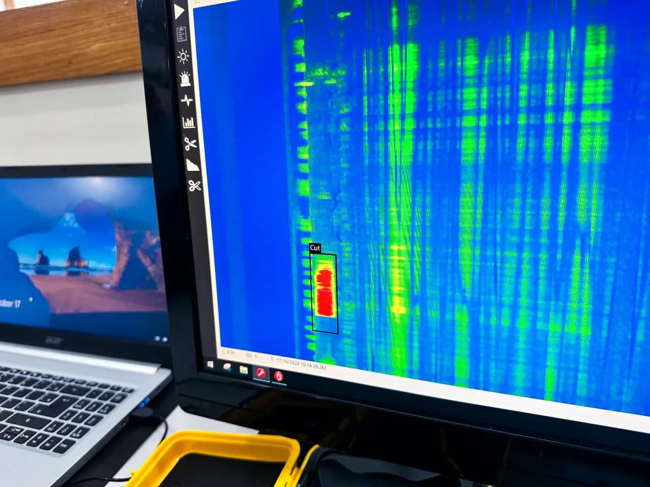 Análise de heatmap de fibra óptica para detecção de intrusão perimetral
